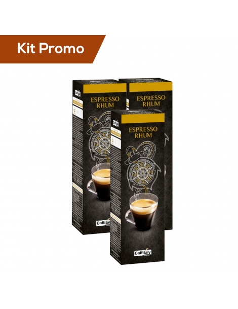 Box 30 capsule espresso al rhum Caffitaly