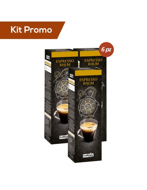 Box 60 capsule espresso al rhum Caffitaly