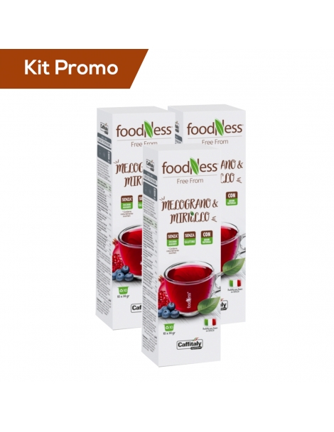 Box 30 capsule Melograno e mirtillo Foodness per Caffitaly