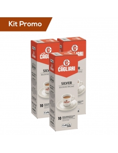 Box 30 capsule silver Cagliari Caffitaly