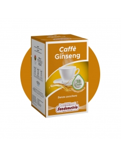 Cialde in Filtro Compostabile Caffè Ginseng Sandemetrio, Box da 18
