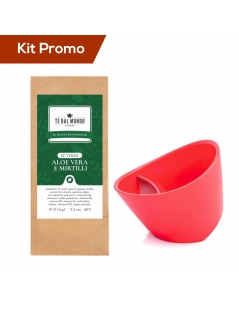 Box Tazza da tè rossa con tè verde aloe vera e mirtilli