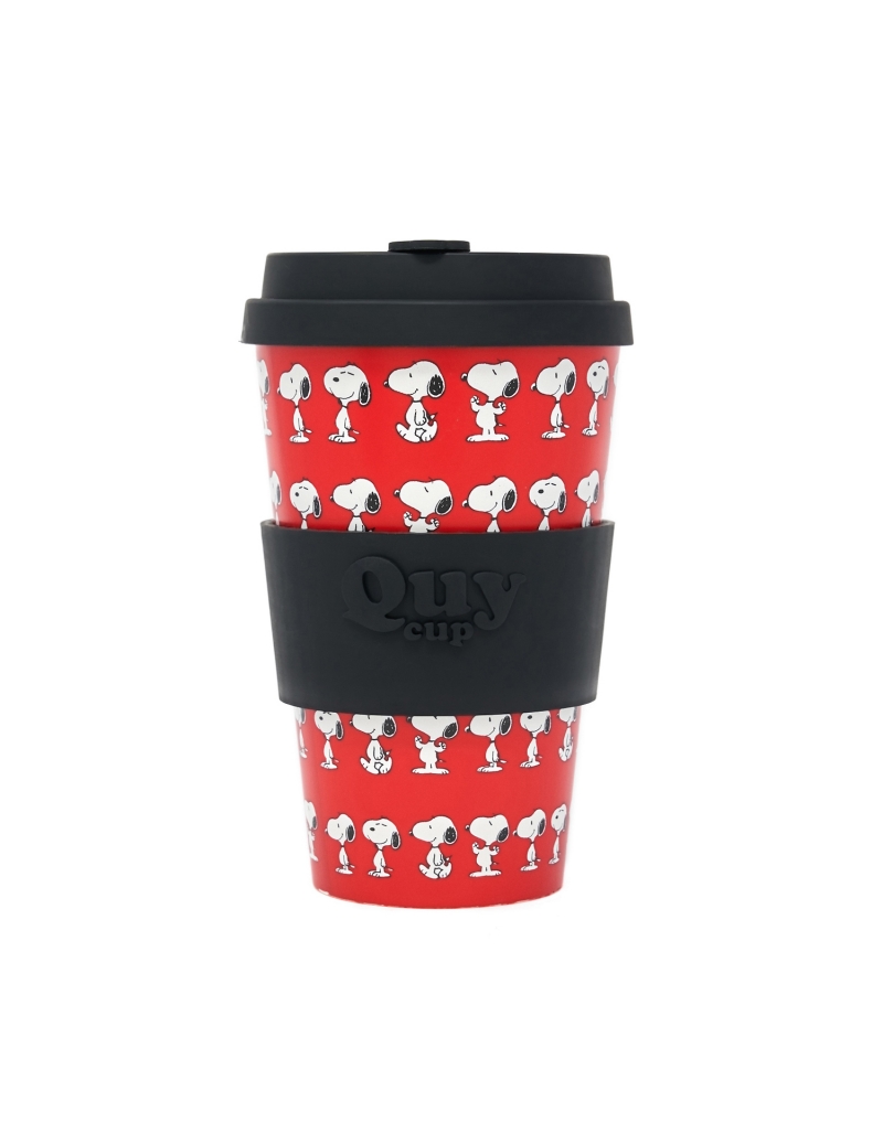 Tazza Quy Cup, fantasia Snoopy Red400 ml