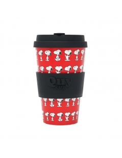 Tazza Quy Cup, fantasia "Snoopy Red"400 ml