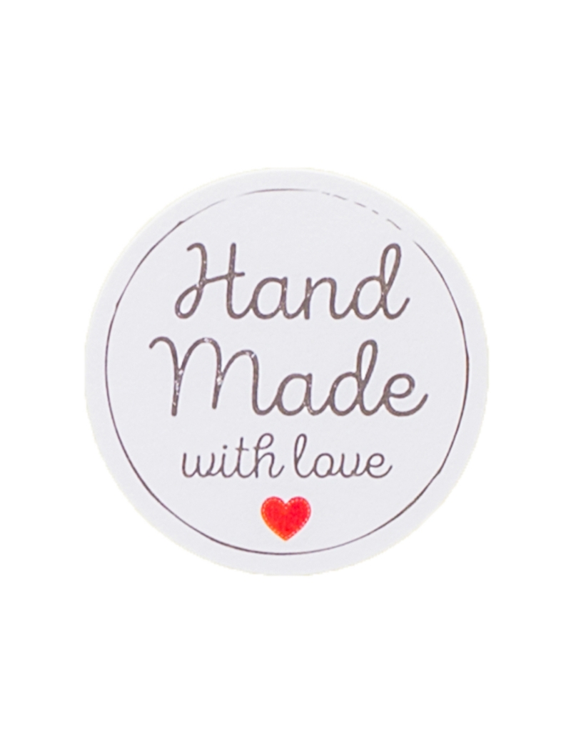Adesivi Chiudipacco Hand Made With Love