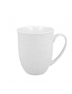 Mug Con Rilievo Bianco Su Bianco