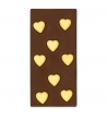 Tavoletta di cioccolato con cuori