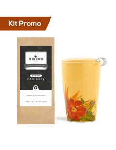 Box tè nero al bergamotto in foglia con infusiera