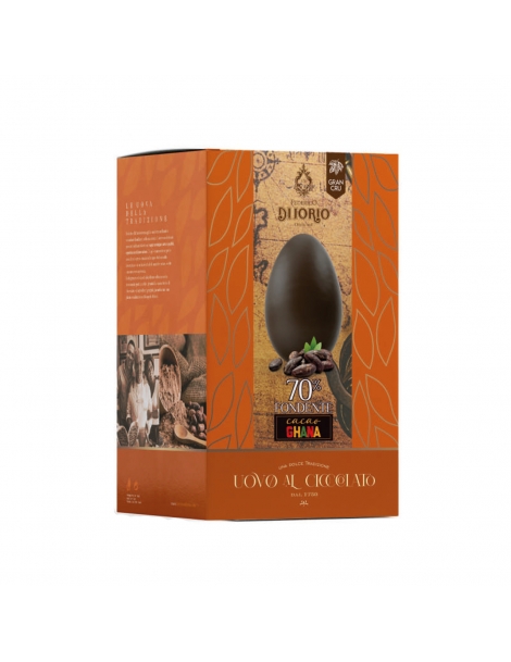 Uova di cioccolato 70% fondente con cacao Ghana