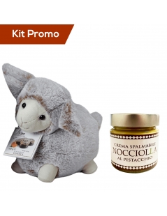 Peluche con colombina più crema spalmabile