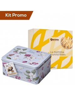 Colomba al caramello salato con pastiera napoletana