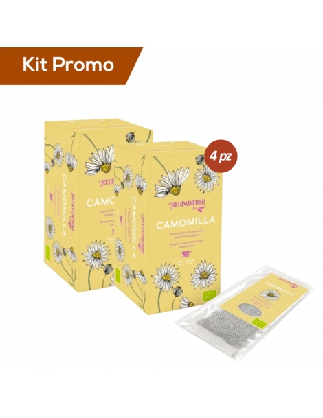 Box 4 astucci Infuso Biologico Regina di Fiori "Camomilla"
