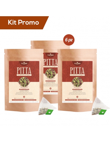 Kit 6 doypack Miscela di Tè Bio Speziato, Pitta