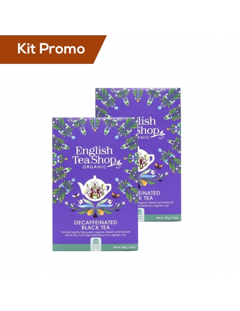 Box 2 astucci English Tea Shop Tè Nero Decaffeinato Bio