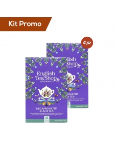 Box 4 astucci English Tea Shop Tè Nero Decaffeinato Bio