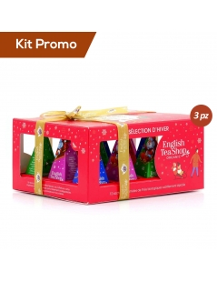 Box 3 astucci English Tea Shop Red Xmas Gusti Assortiti Di Natale