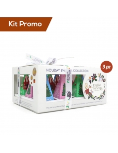 Box 3 astucci English Tea Shop White Xmas Gusti Assortiti Di Natale