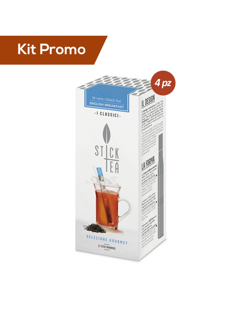 Box 4 astucci StickTea Tè English Breakfast