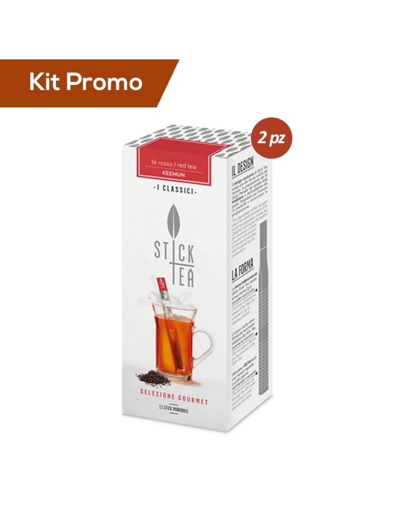 Box 2 astucci StickTea Tè Rosso Keemun
