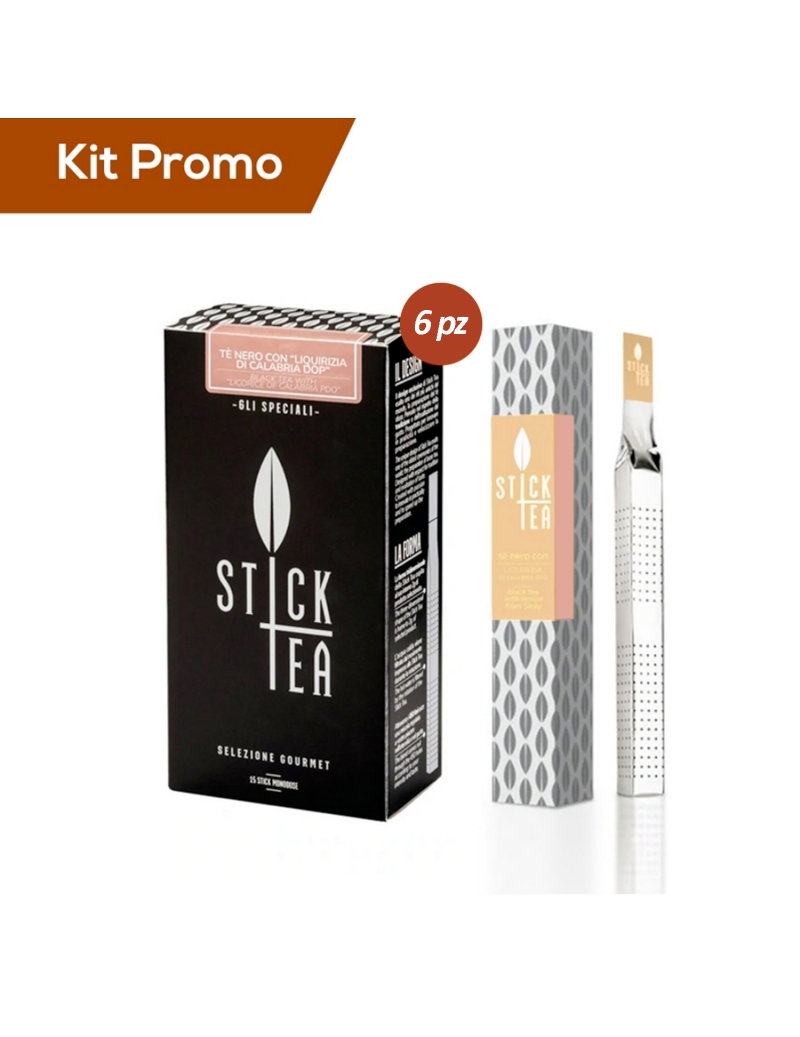 Box 6 astucci Stick Tea Tè Nero alla Liquirizia