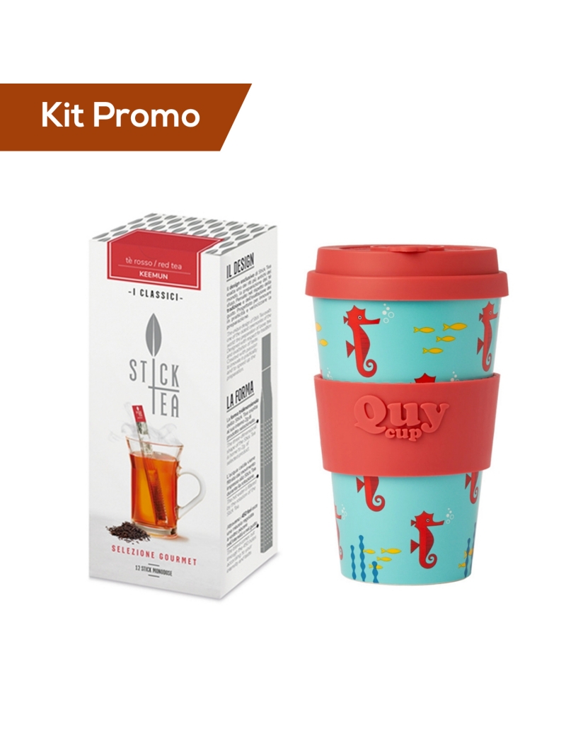 Kit Stick Tea Tè Rosso Keemun con Quy Cup 400 ml