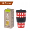 Kit Stick Tea Tisana digestiva con Quy Cup Snoopy Red 400 ml