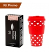 Kit Stick Tea Tè nero alla liquirizia con Quy Cup Cuori 400 ml