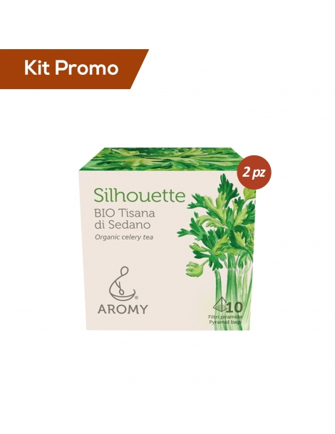 Kit 2 astucci tisana biologica di sedano drenante