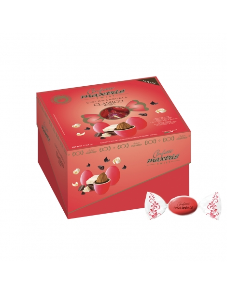 Confetti rossi Maxtris al cioccolato