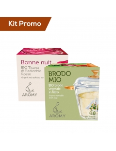 Box 2 astucci brodo vegetale con tisana al radicchio rosso