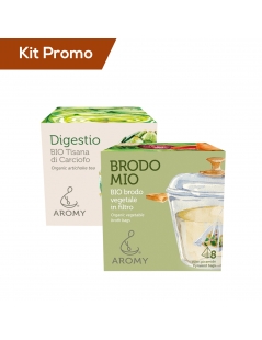 Box 2 astucci brodo vegetale con tisana di carciofo