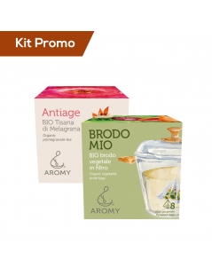 Box 2 astucci brodo vegetale con tisana al melagrana