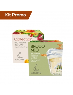 Box 2 astucci brodo vegetale con mix di tisane dell'orto