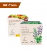 Box 2 astucci mix tisane dell'orto con tisana salvia, basilico e lavanda