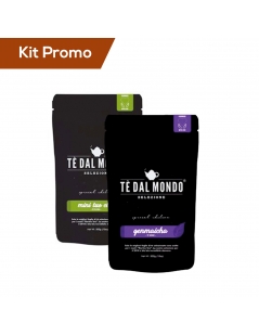 Kit 2 doypack Tè Pu Erh Mini Tuo Cha e Tè verde Genmaicha