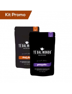 Kit 2 doypack Tè nero Chai e Tè verde Genmaicha