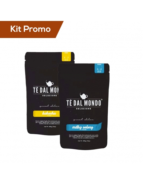 Kit 2 doypack Tè milky Oolong e Tè giallo Kekecha