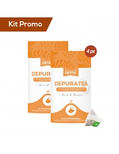 Box 4 Paper Tube tisana detox depurativa in filtri piramidali
