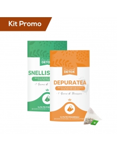 Box 2 Paper Tube tisana detox snellente e depurativa in filtri piramidali