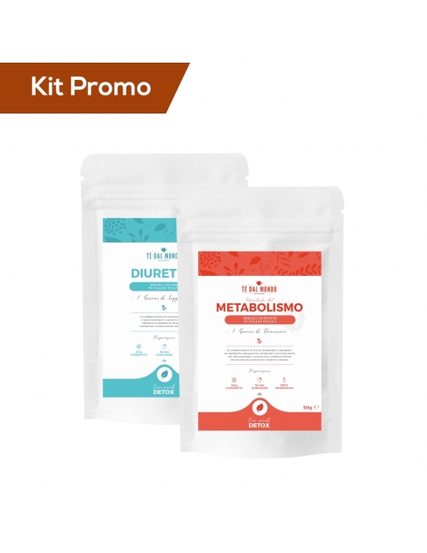 Box 2 doypack tisana detox del metabolismo e diuretica