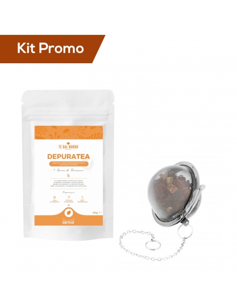 Box Tisana detox depurativa con filtro a palla