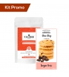 Box biscotti inglesi al cioccolato con tè rooibos cioccolato e cocco