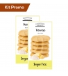 Box 2 astucci biscotti inglesi Viennese senza zucchero