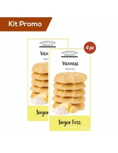 Box 4 astucci biscotti inglesi Viennese senza zucchero
