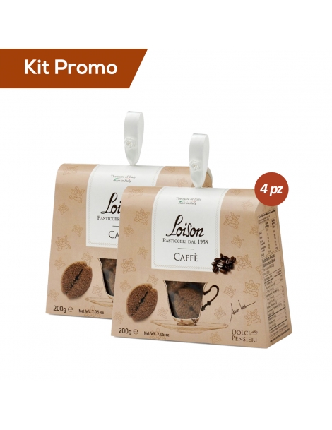 Box 4 astucci Biscotti al caffè Loison