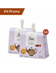 Box 4 astucci Biscotti da tè amarena e cannella Loison