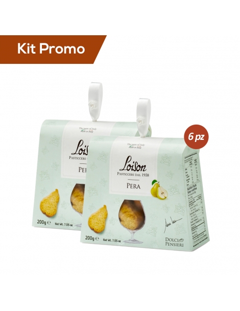 Box 6 astucci Biscotti da tè gusto pera Loison