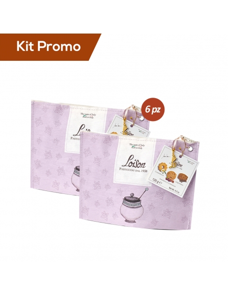 Box 6 Pochette biscotti monoporzione camomilla, amarena e cannella, liquirizia