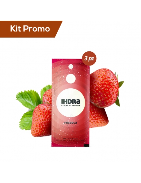 Box 3 astucci di Insaporitore d'acqua gusto fragola