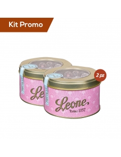 Box 2 lattine di caramelle morbide Leone ai mirtilli